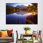 Mt Shasta Reflection at Lake Siskiyou Wall Art