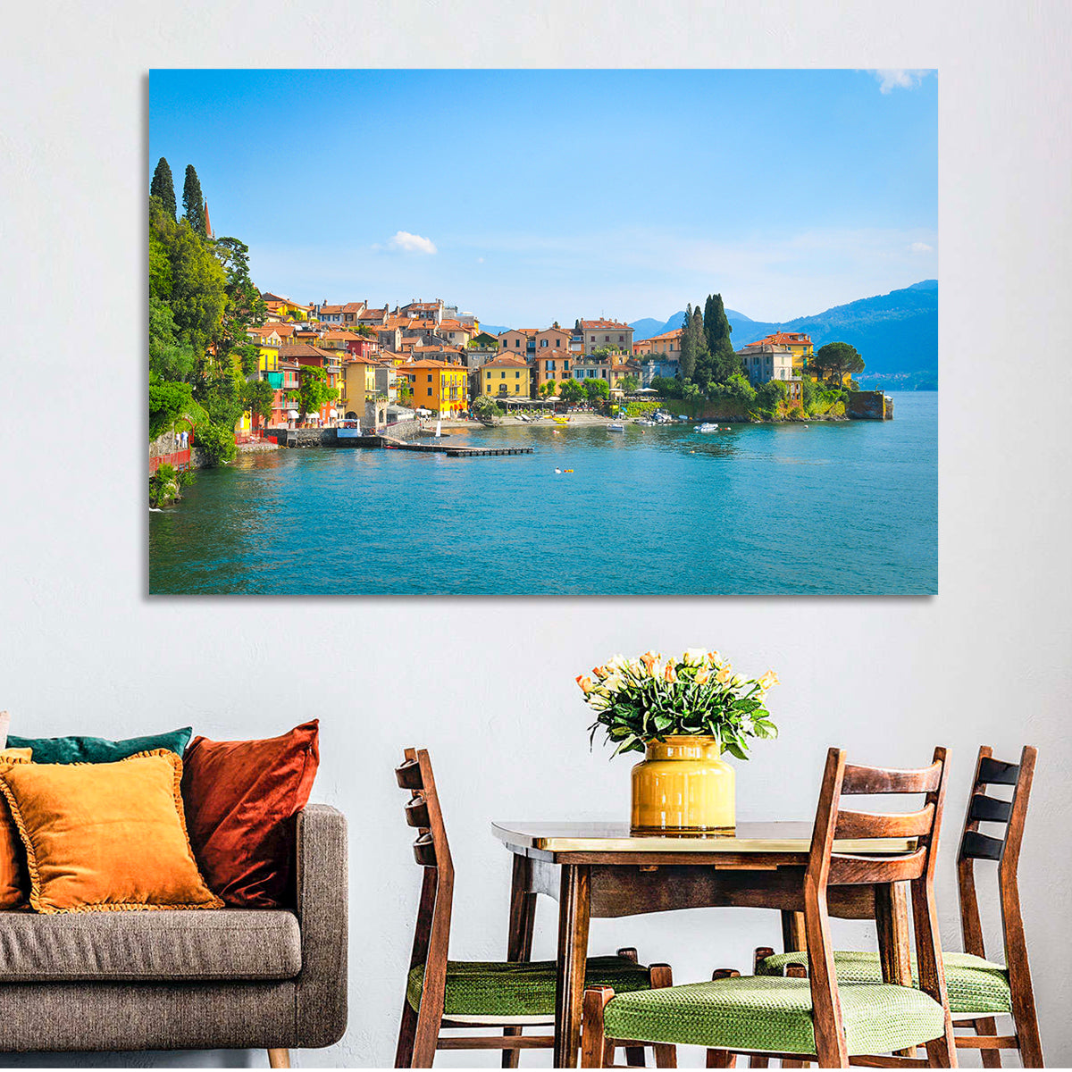Varenna, Lake Como Wall Art in a room, landscape