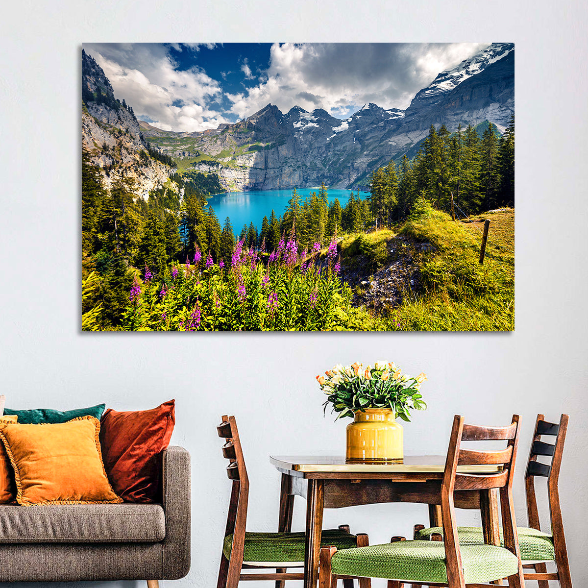 Oeschinensee Summer Landscape Wall Art