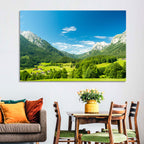 Bavarian Alpine Valley Wall Art