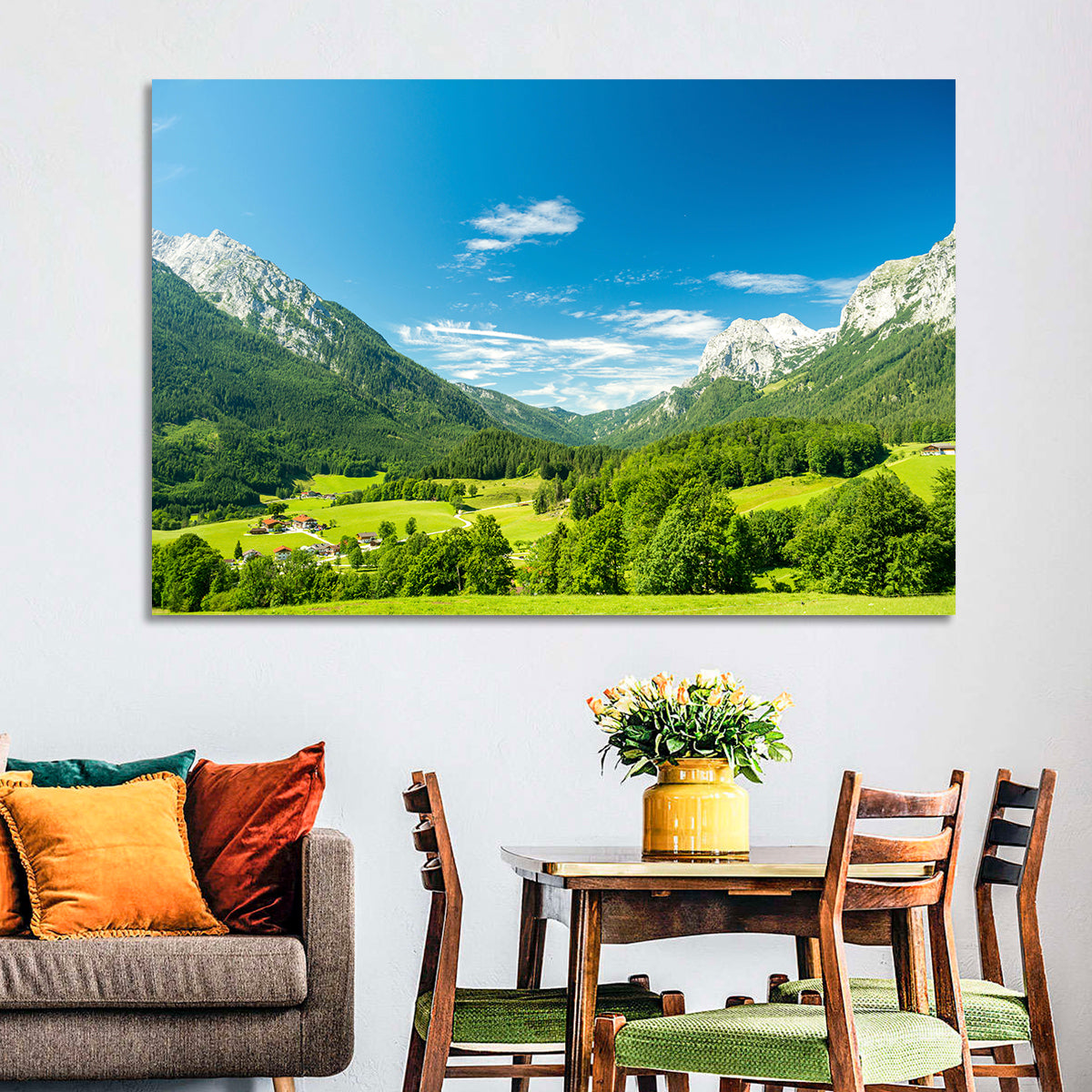 Bavarian Alpine Valley Wall Art