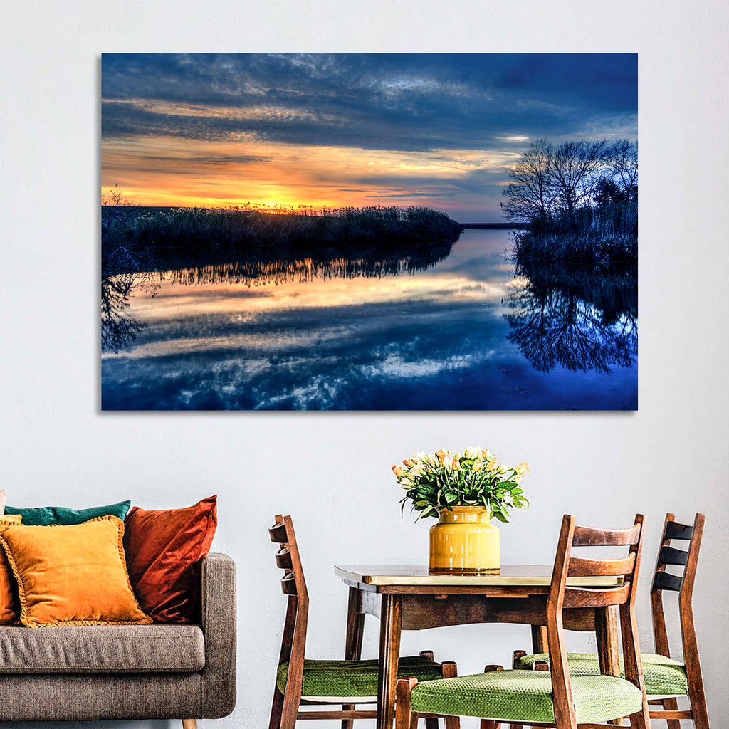 Louisiana Bayou Sunset Wall Art