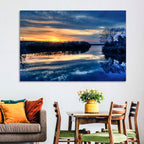 Louisiana Bayou Sunset Wall Art