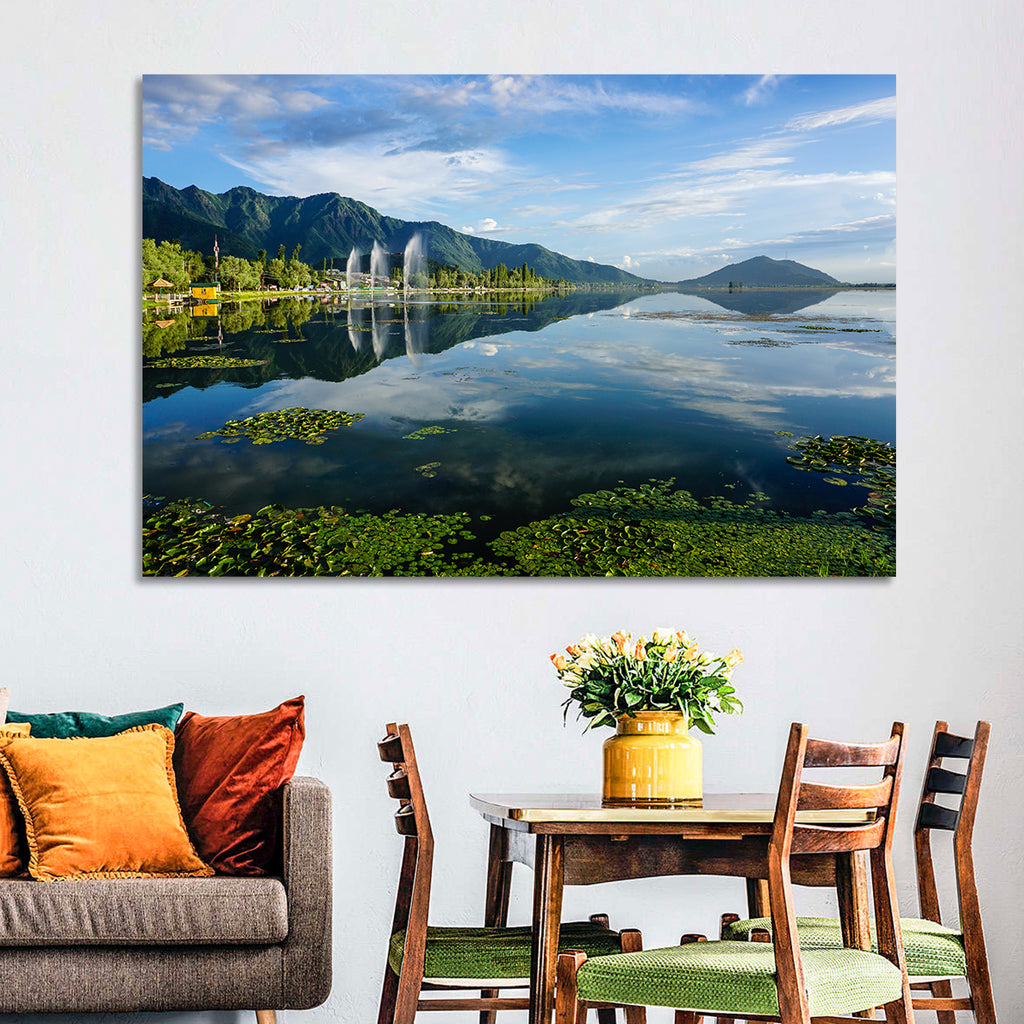 Dal Lake Reflections, Srinagar Wall Art