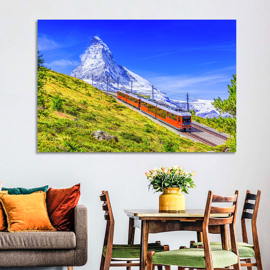 Gornergrat Train and Matterhorn Wall Art