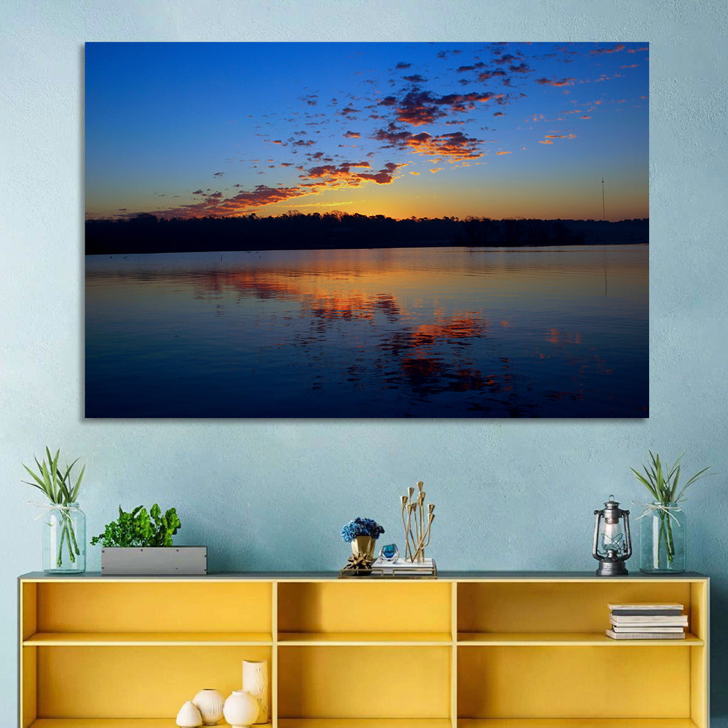 Lake Livingston Sunset Reflection Wall Art