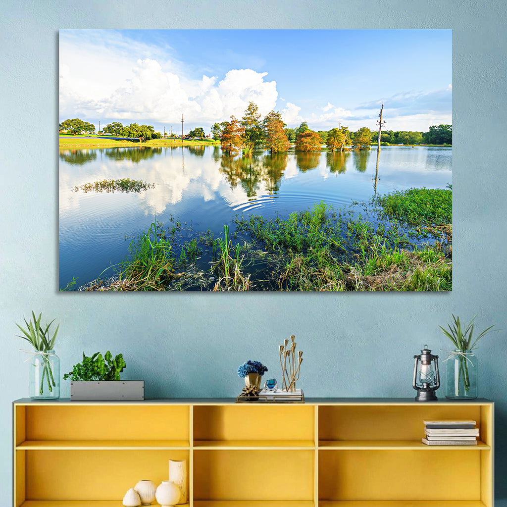 Lafayette Bayou Reflection Wall Art