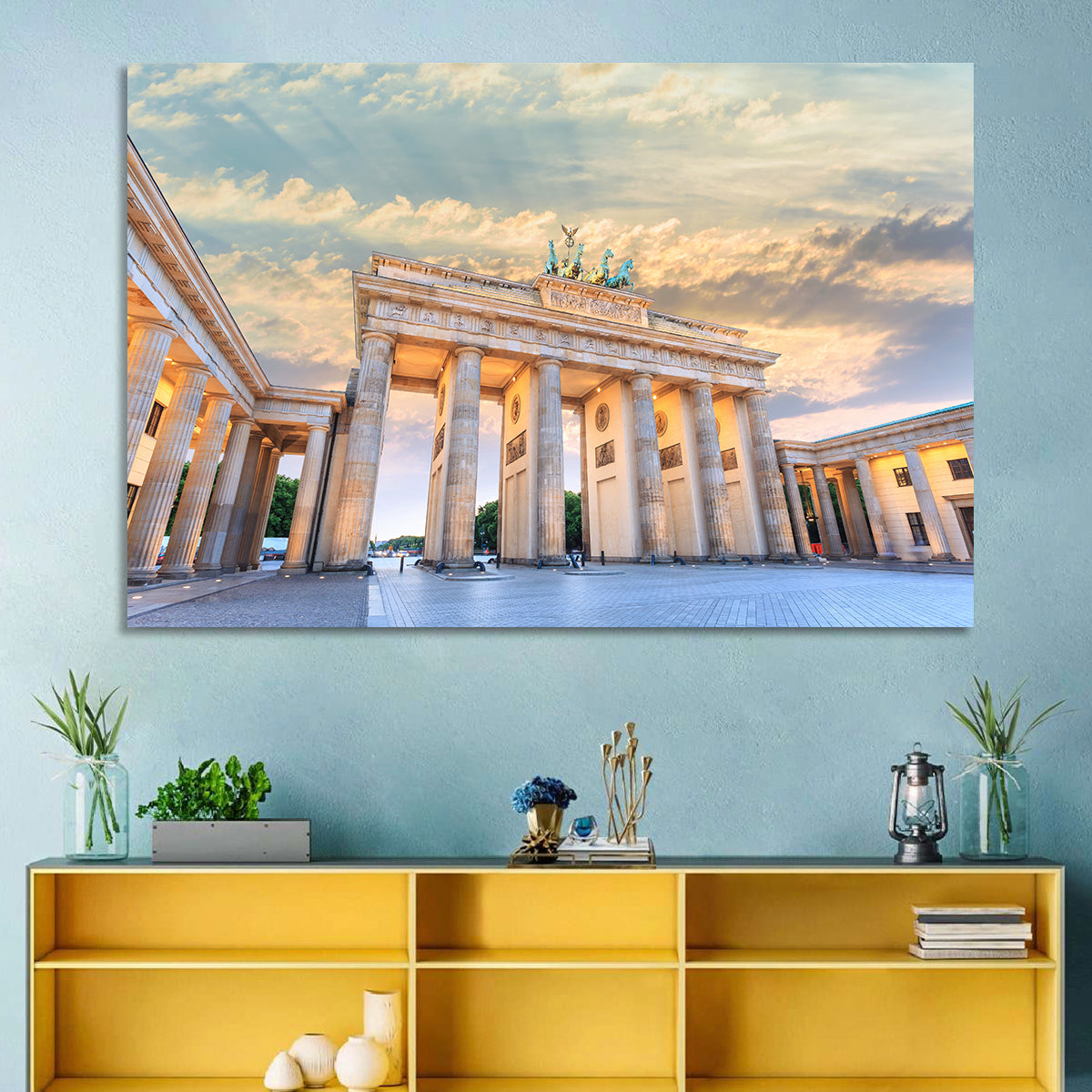 Brandenburg Gate at Sunset Wall Art