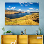 Golden Grass at Kamloops Lake Wall Art