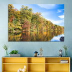 Lake Surprise Autumn Reflection Wall Art