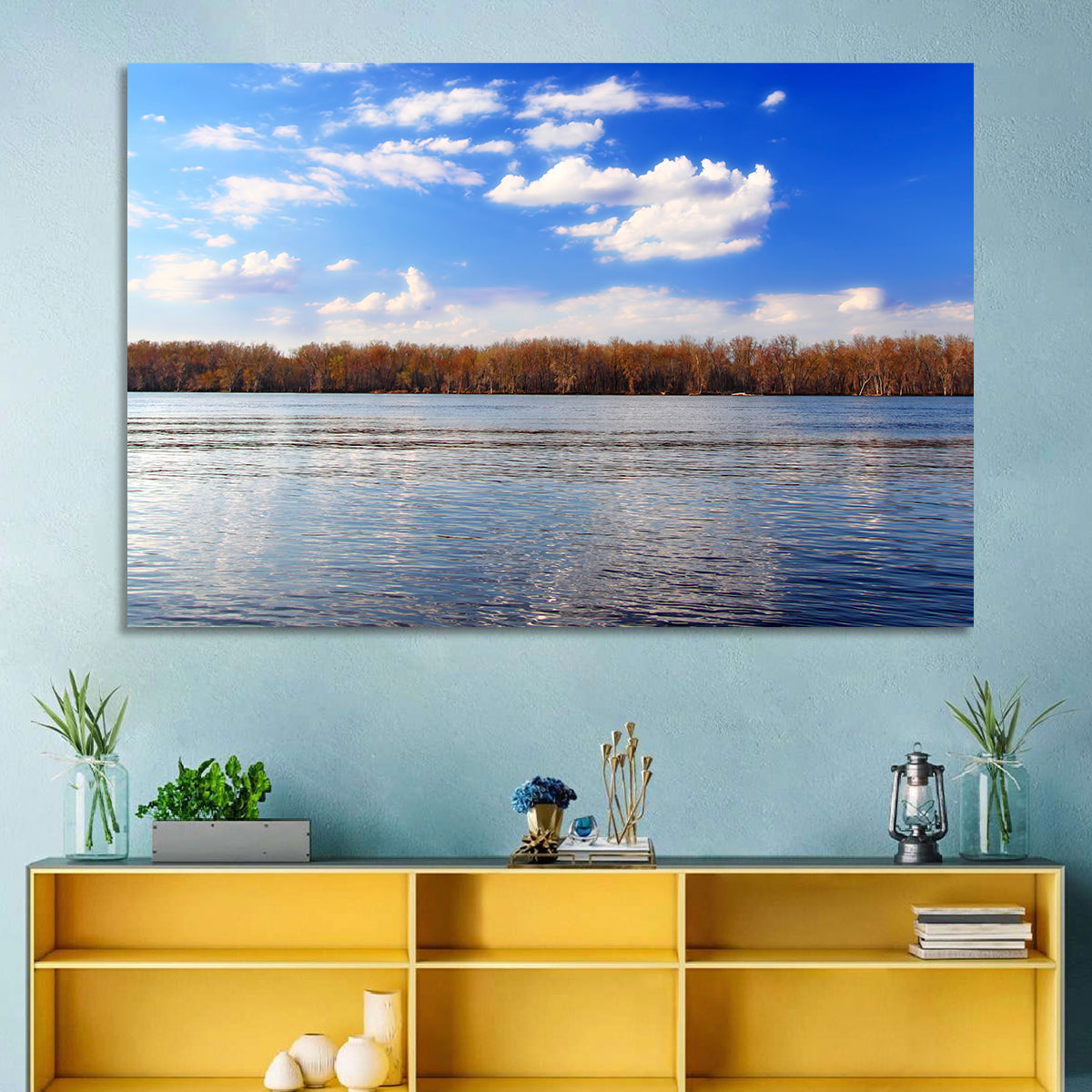 Andalusia Slough Autumn River Wall Art