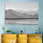 Skadar Lake Monochrome Landscape Wall Art