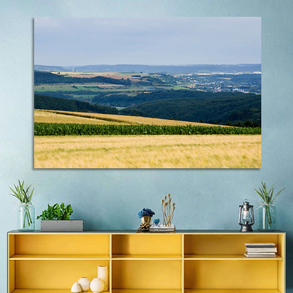 Village Grainfields Wall Art