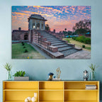 Jahaz Mahal Staircase at Sunset Wall Art