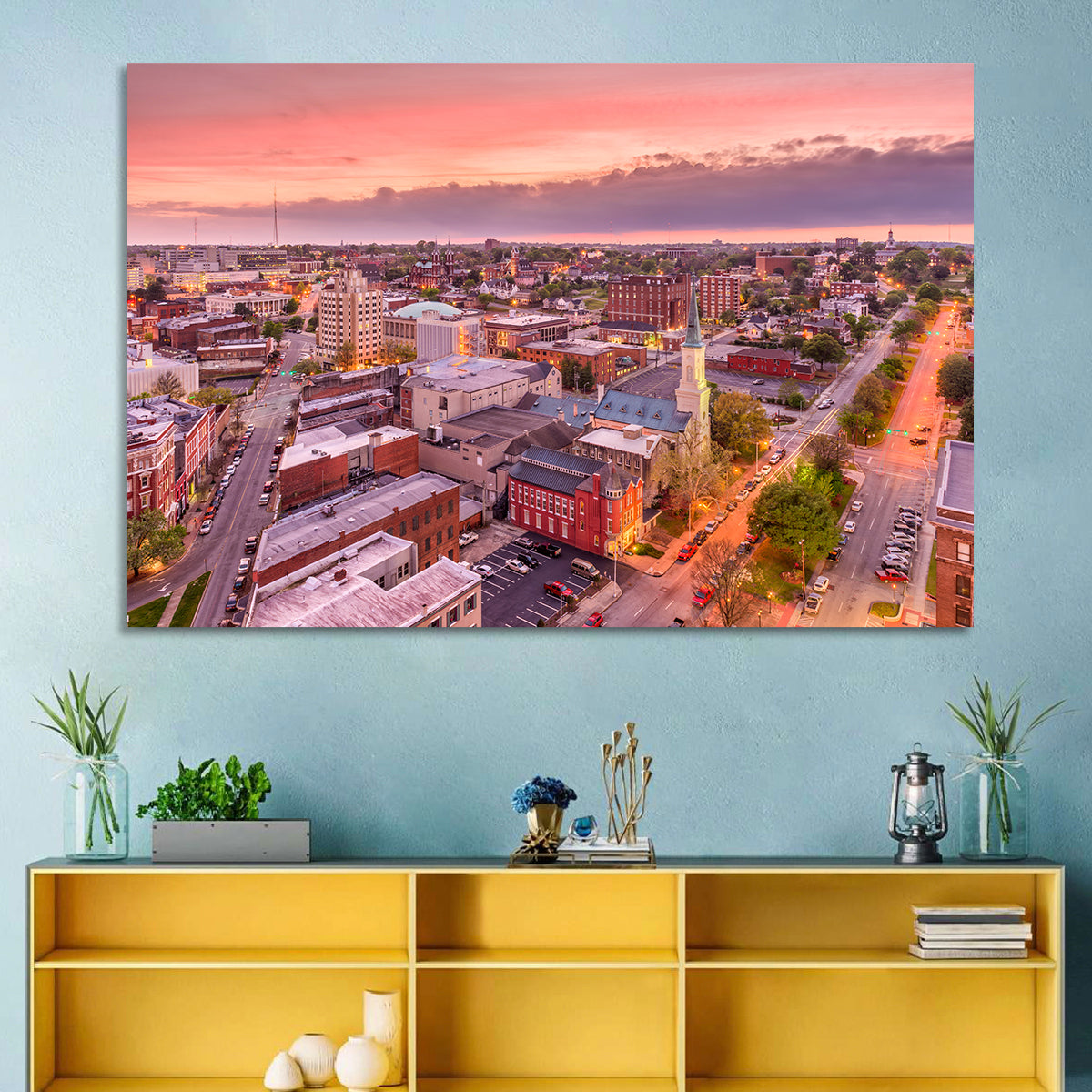 Church Spire at Dusk Wall Art