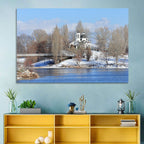 St Naum Ohridski Church by Lake Wall Art