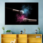 Powder Burst Makeup Brushes Wall Art