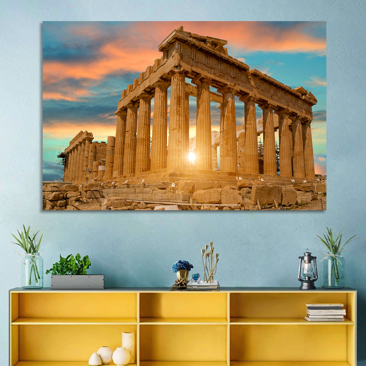 Parthenon at Sunset Wall Art