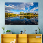 Boise River Rainbow Reflection Wall Art