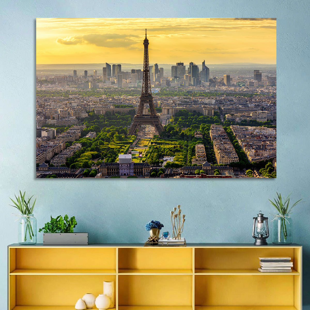 Eiffel Tower at Golden Hour Wall Art