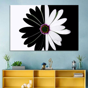 Black & White Flower Wall Art
