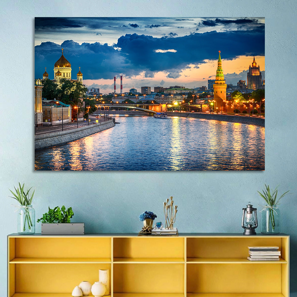 Kremlin on the Moskva River Wall Art