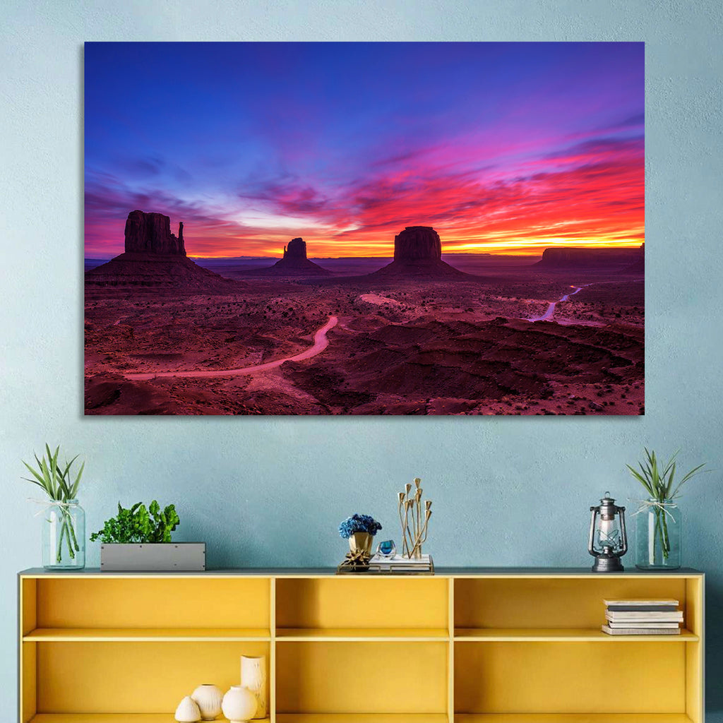 Monument Valley Arizona Sunset Wall Art