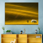 Golden Hour Rapeseed Field Wall Art