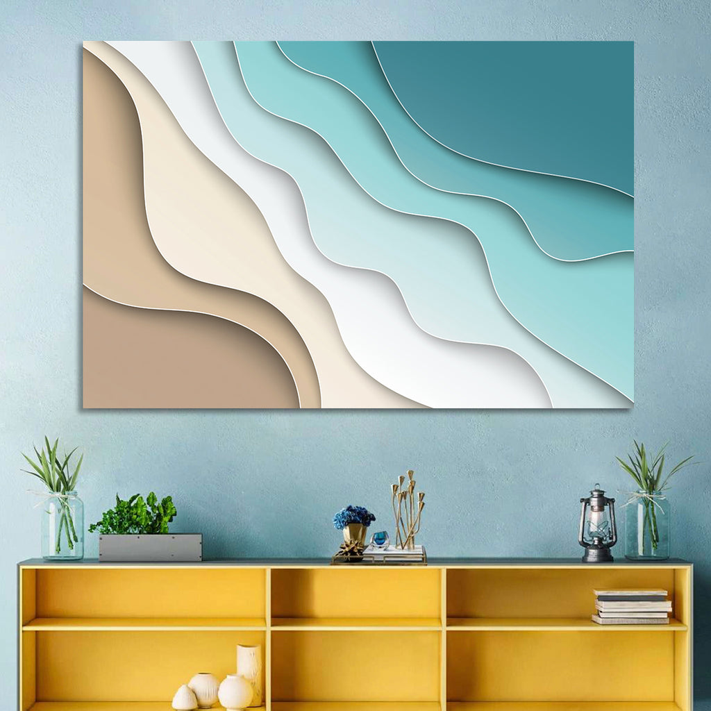 Aerial Beach Layers Wall Art