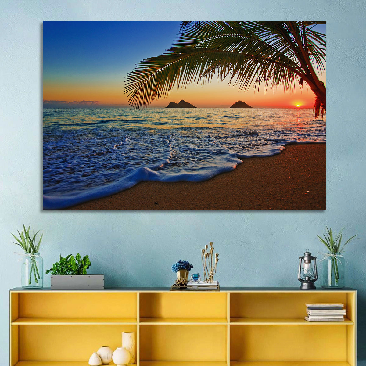 Lanikai Beach Sunset Wall Art