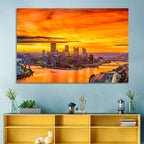 Pittsburgh Skyline at the Point Wall Art