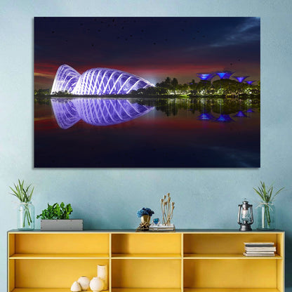 Gardens by the Bay Night Wall Art