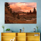 Rocky Mountain Lake at Dusk Wall Art