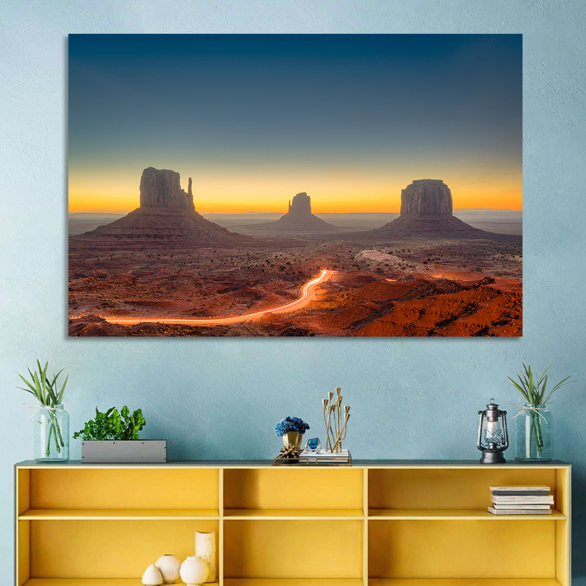 Monument Valley Golden Horizon Wall Art