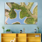 Thousand Island Lake Aerial View Wall Art
