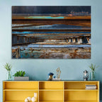 Weathered Dock Perspective Wall Art