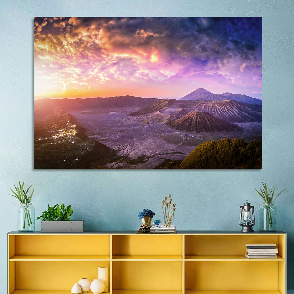 Mount Bromo Sunset View Wall Art