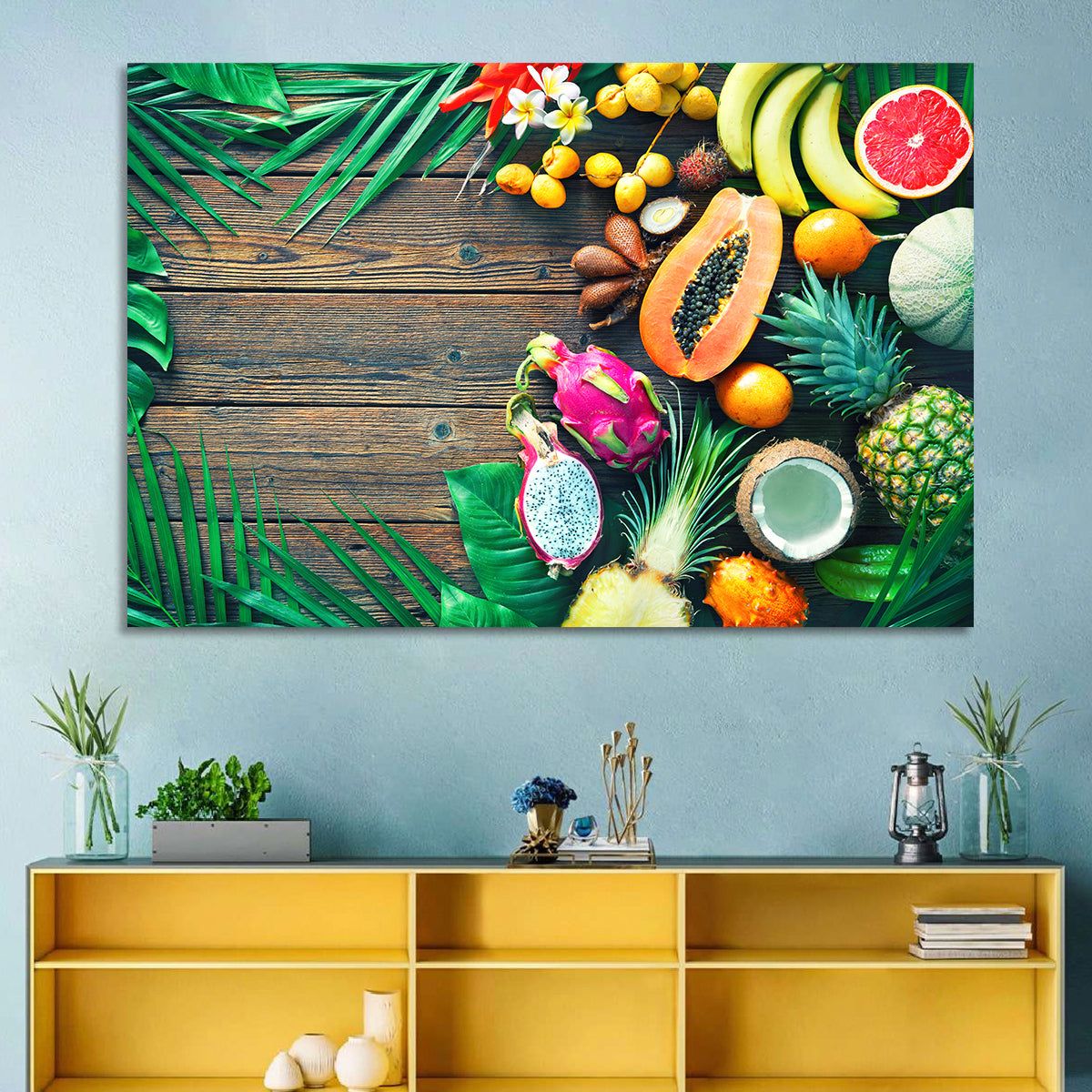 Tropical Fruit Still Life Wall Art