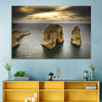 Pigeon Rocks, Raouché Wall Art