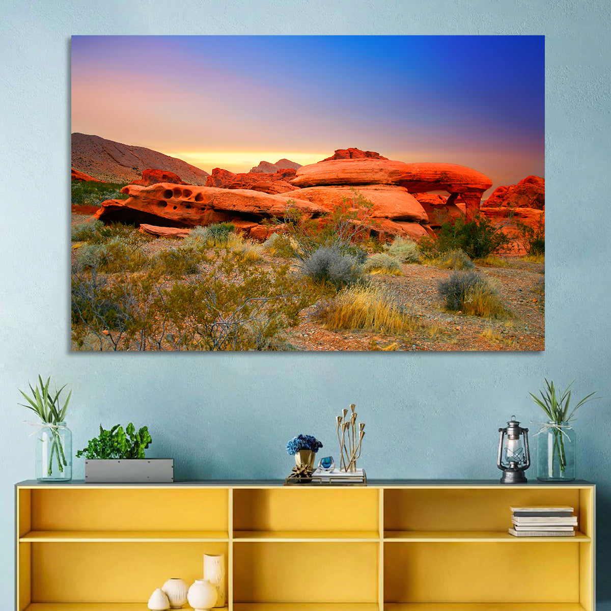 Red Rock Canyon Sunset Wall Art