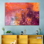 Magenta Orange Color Flow Wall Art