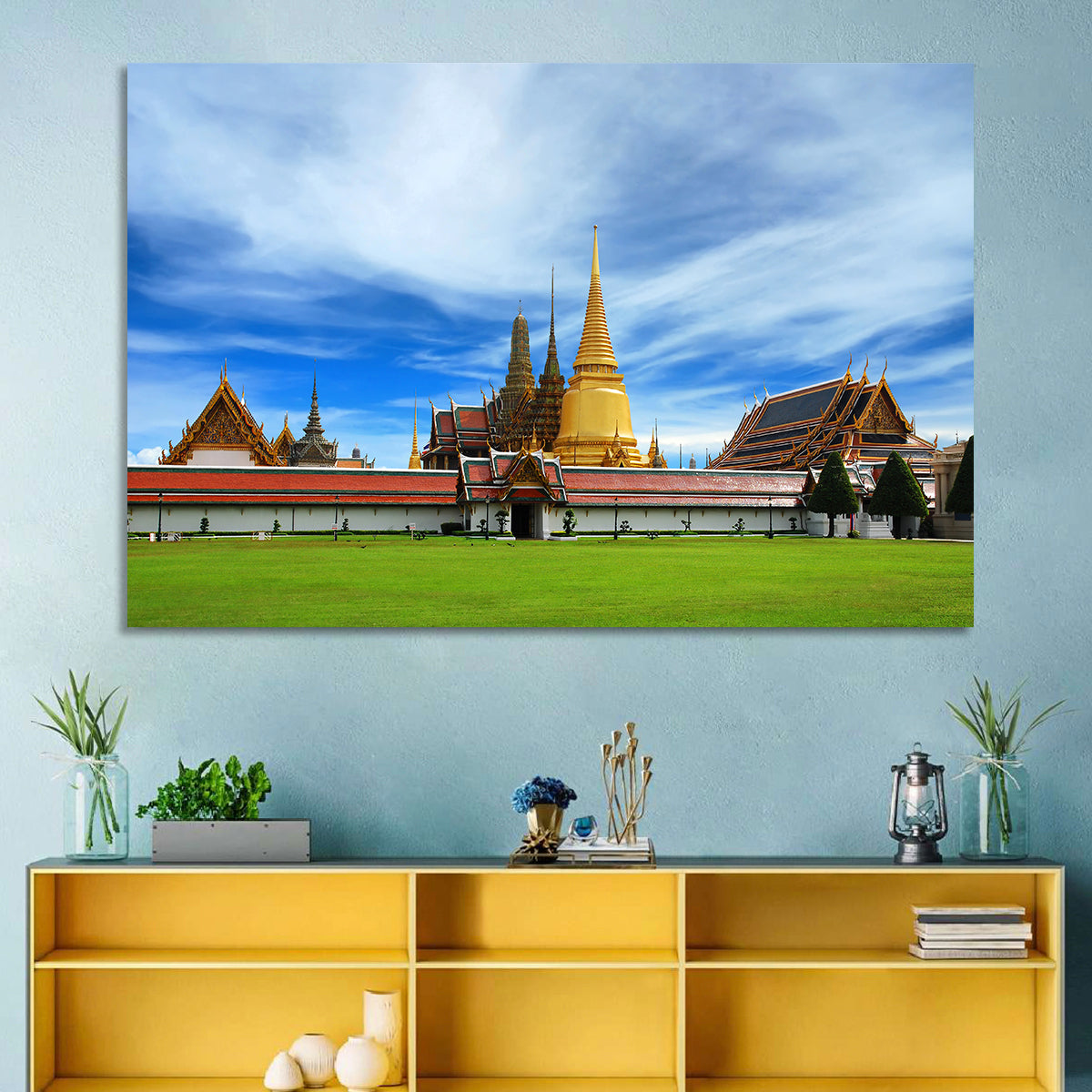 Golden Stupa at Wat Phra Kaew Wall Art