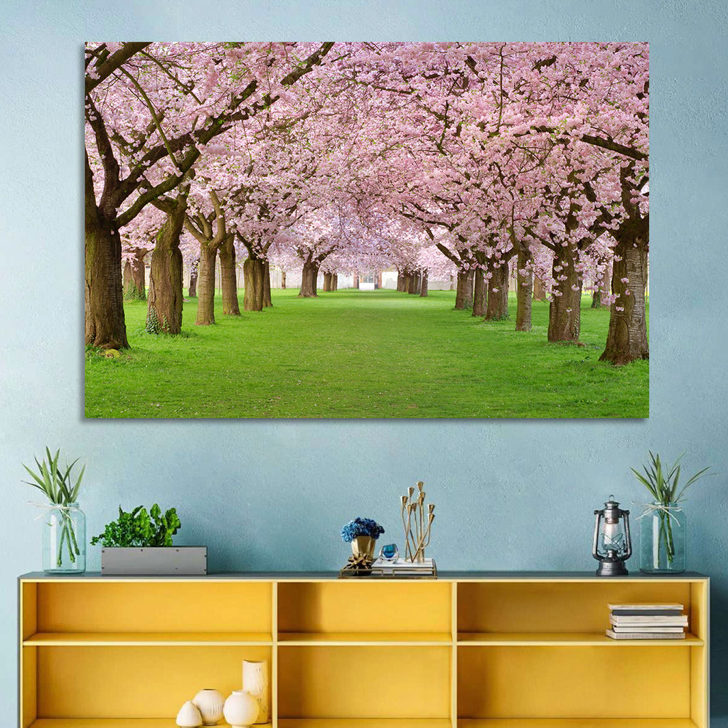Cherry Blossom Avenue Wall Art