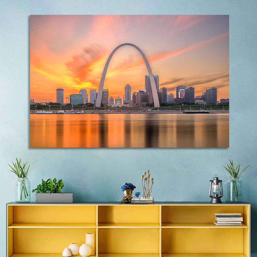 St. Louis Gateway Arch Skyline Wall Art