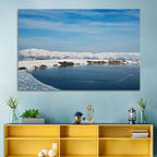 Lake Sevan Winter Landscape Wall Art