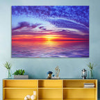 Bay Beach Sunset Wall Art