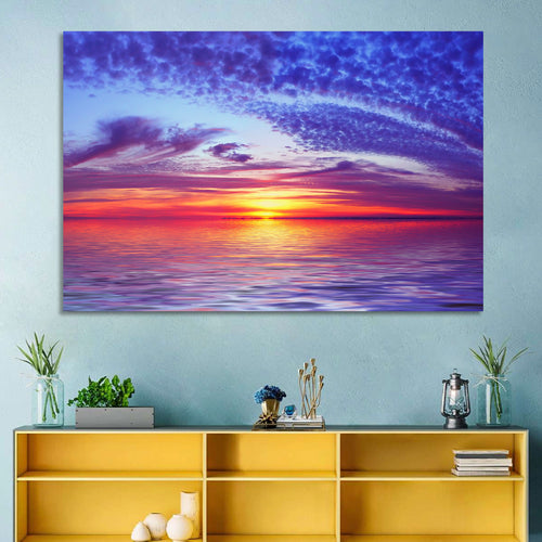 Bay Beach Sunset Wall Art
