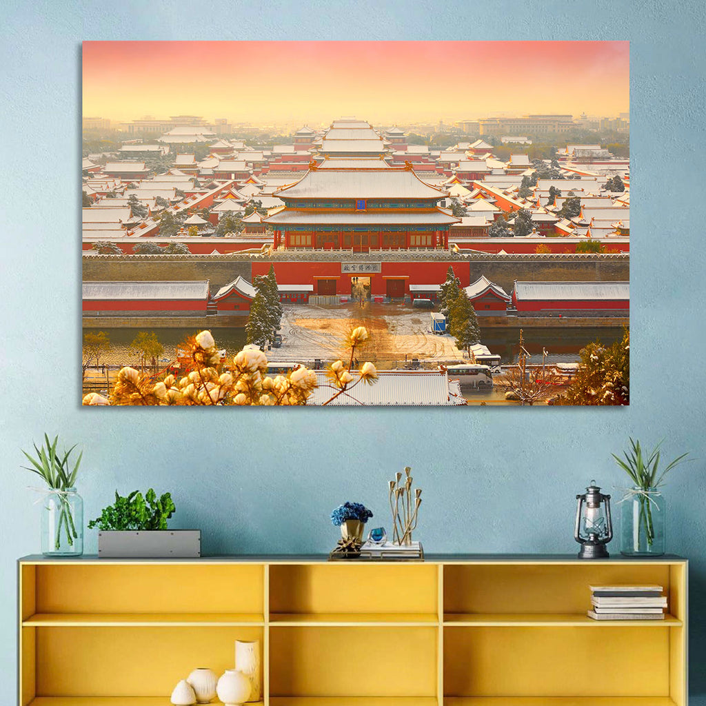 Forbidden City Gateway at Golden Hour Wall Art