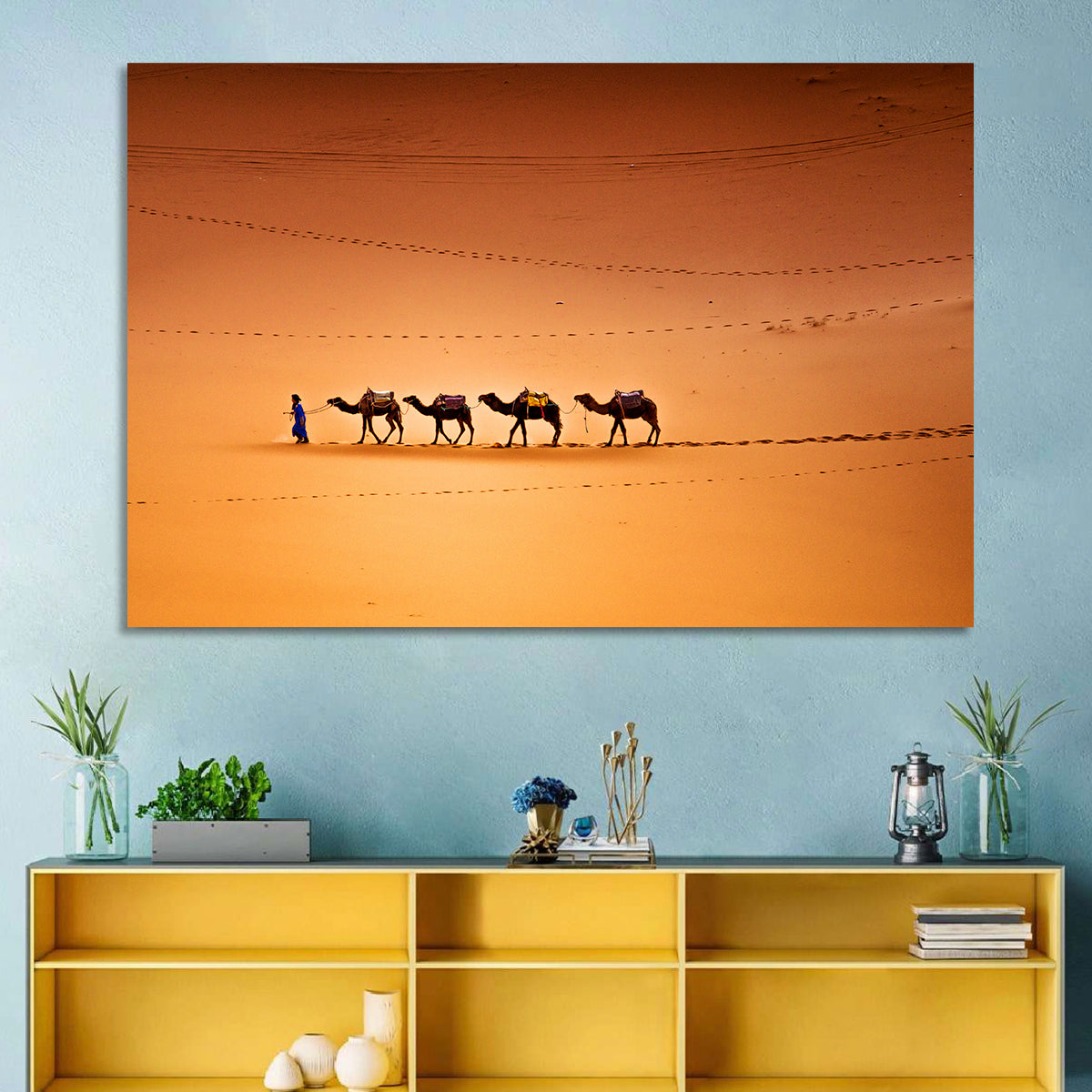 Sahara Camel Caravan Wall Art