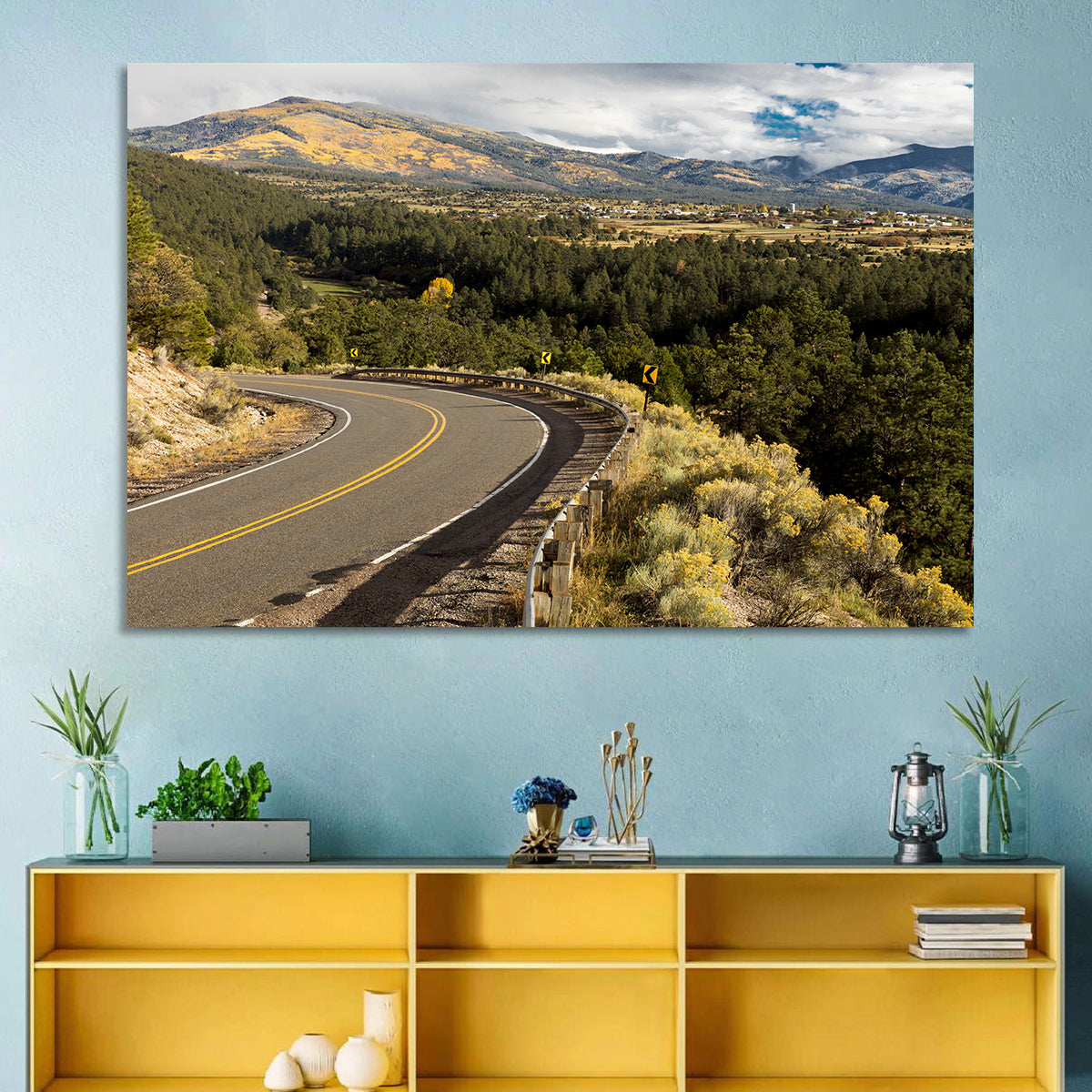 Road to Taos Wall Art in a room, landscape